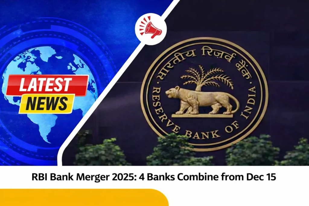 RBI Bank Merger 2025: 4 Banks Combine from Dec 15