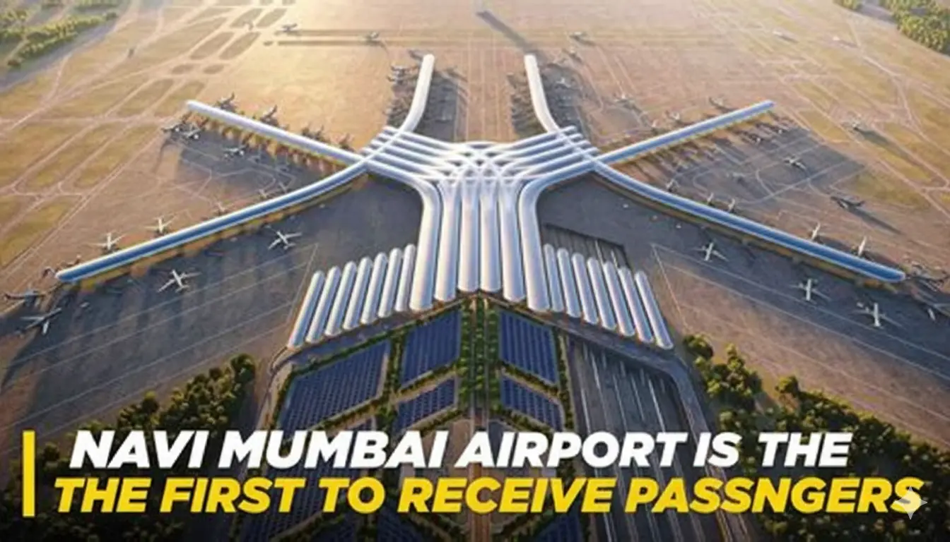 Navi Mumbai Airport is the First to receive passengers.