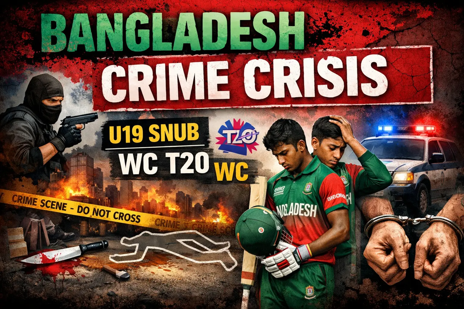 Bangladesh Crime Crisis: U19 Snub WC T20 WC U19 Quasi