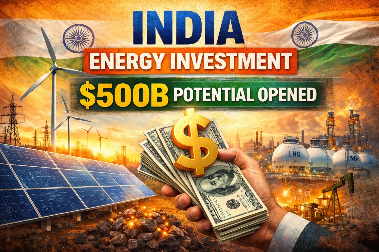 India Energy Investment: $500B Potential Opened