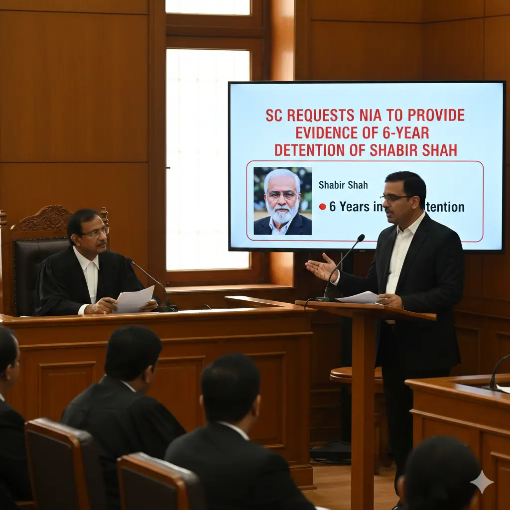 SC Requests NIA to provide evidence of 6-Year-old Detention of Shabir Shah