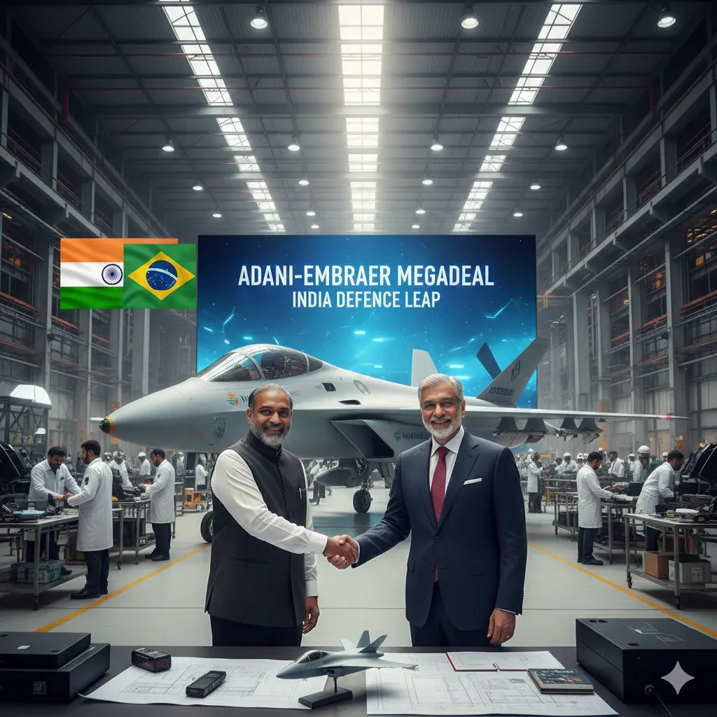 Adani and Embraer Megadeal India to make fighter jets in Indian Defence Leap