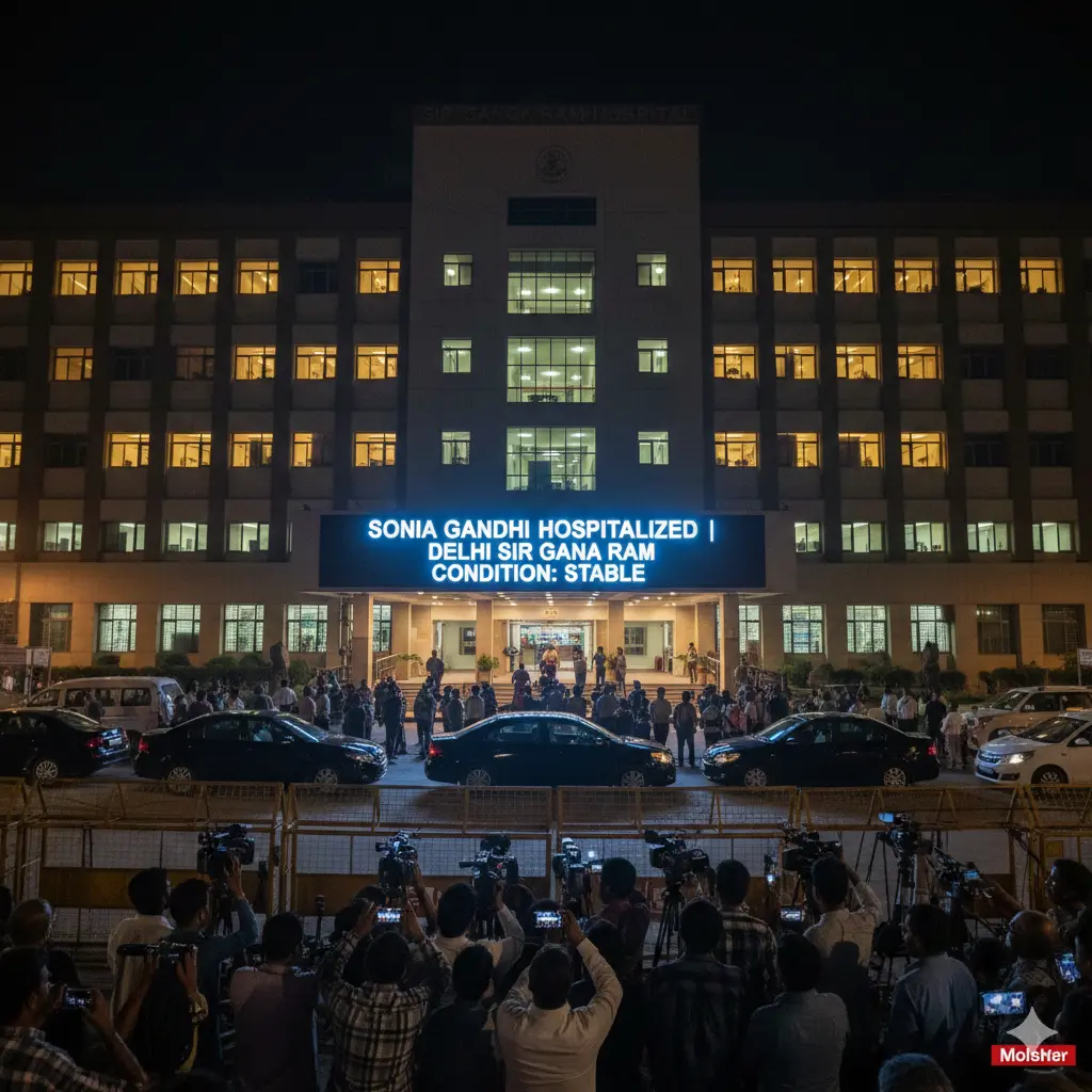 Sonia Gandhi hospitalized in Delhi Sir Ganga Ram: Stable