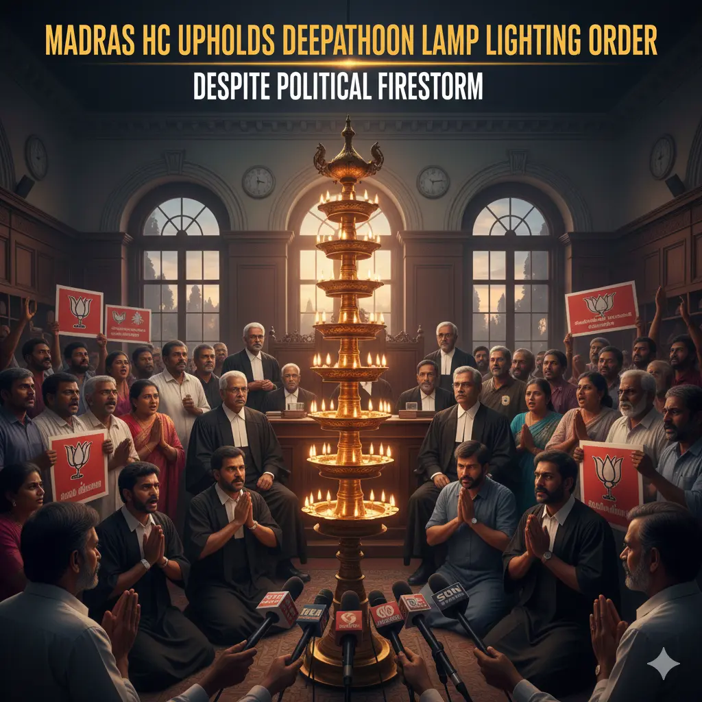 Madras HC Stands Deepathoon Lamp Lighting Order despite Political Firestorm