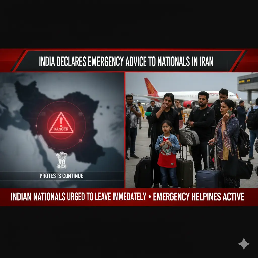 India Declares Emergency Advice to Nationals in Iran as Protests In Iran Continue