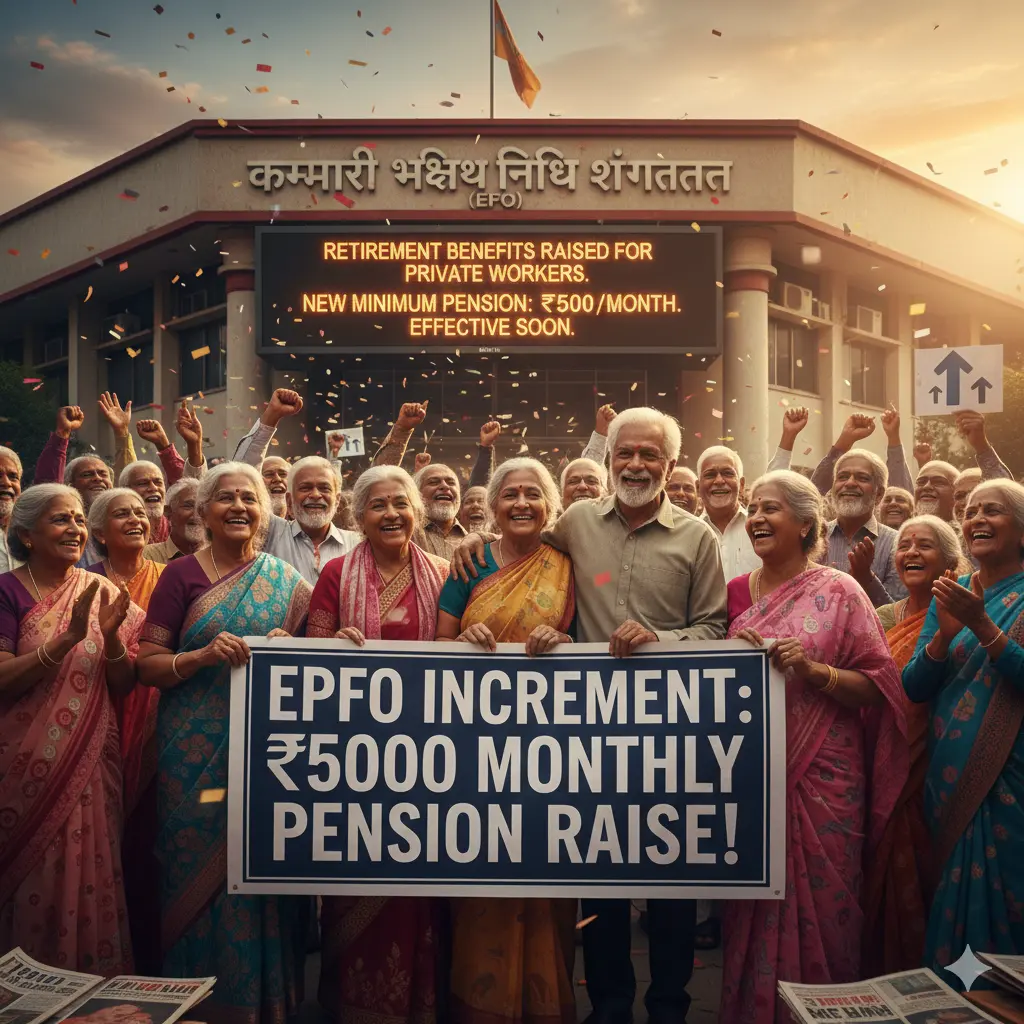 Retirement Benefit Raise to the Private Workers: EPFO is looking forward to an increment in the monthly pension of 5000