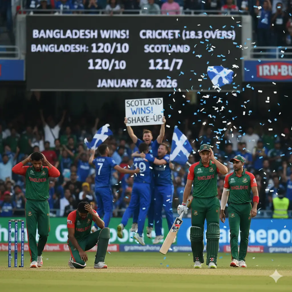 Bangladesh loses to Scotland in Cricket Shake-Up