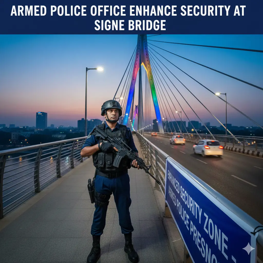 Armed Police Office in Signature Bridge to Enhance the security measures.