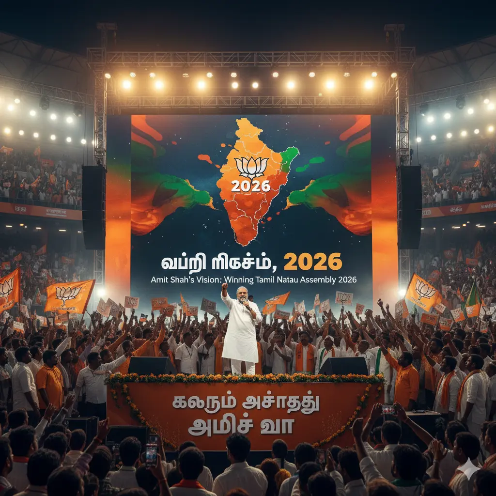 Amit Shah Gears up against DMK, Shares Vision of winning Tamil Nadu assembly in 2026