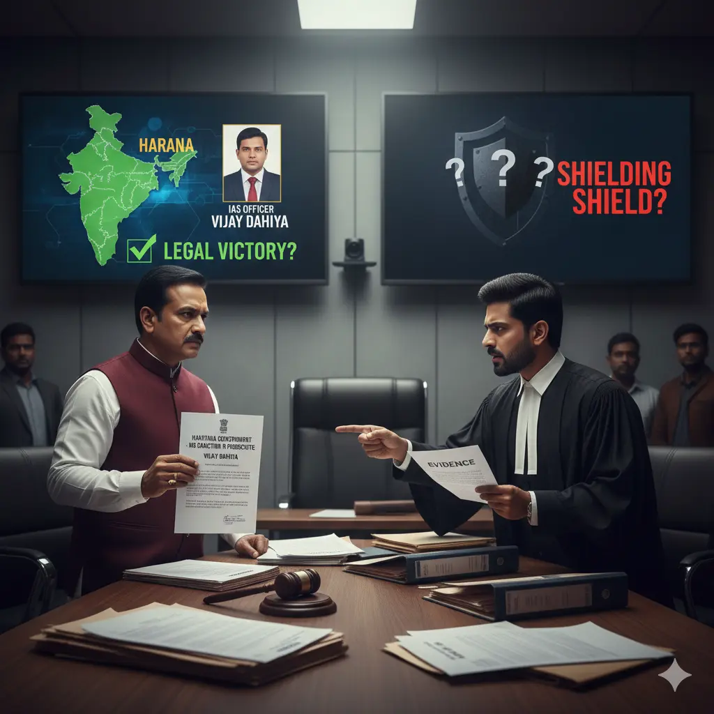 Haryana Refuses to prosecute the IAS officer Vijay Dahiya on a corruption case: Legal Victory or Shielding Shield?