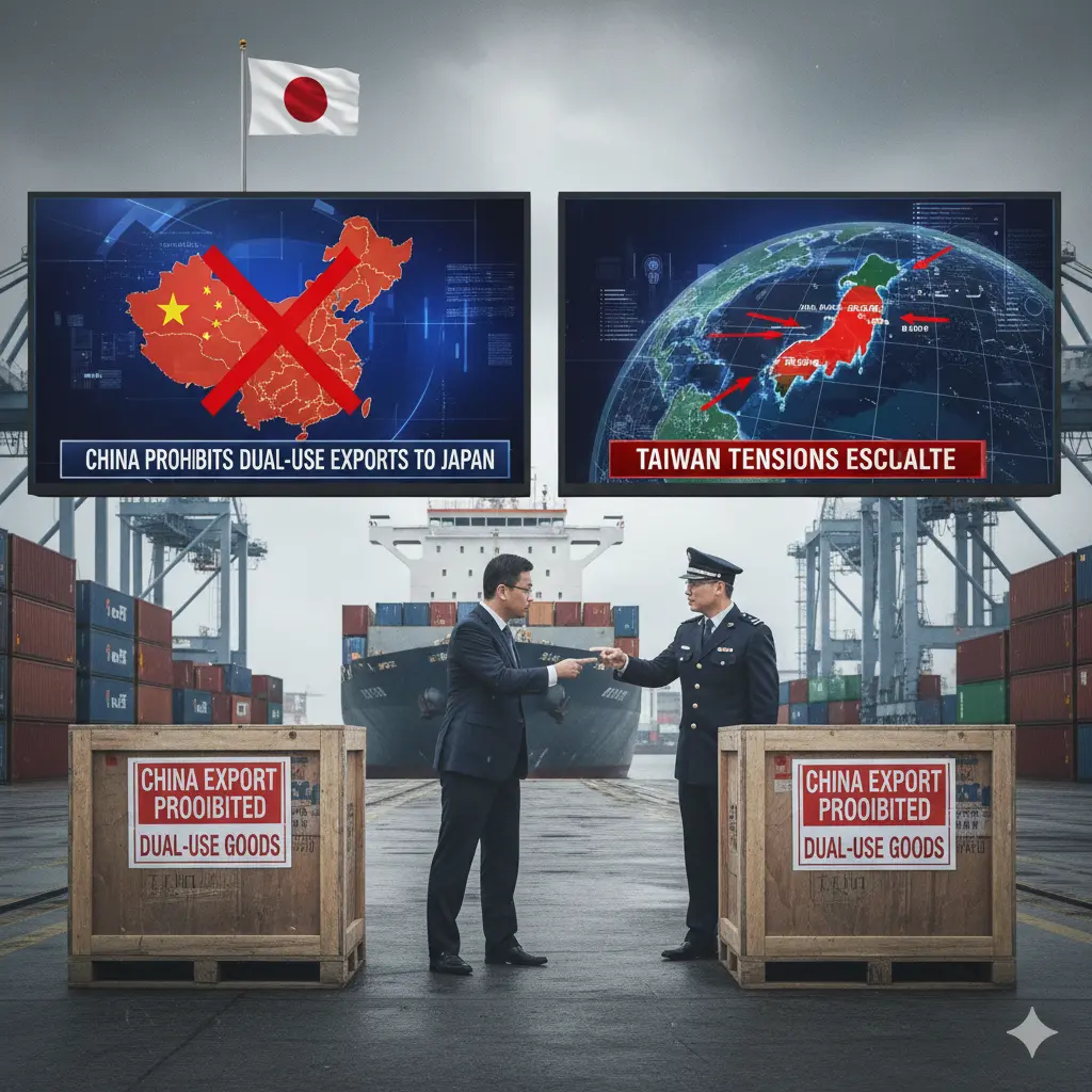 China prohibits the Export of Dual-Use Goods to Japan: Taiwan Tensions Grow