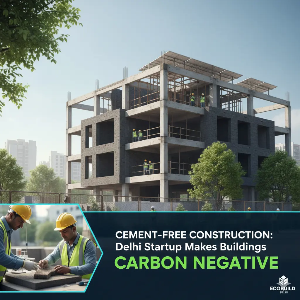 Cement-Free Construction: Delhi Startup Makes Buildings Carbon Negative
