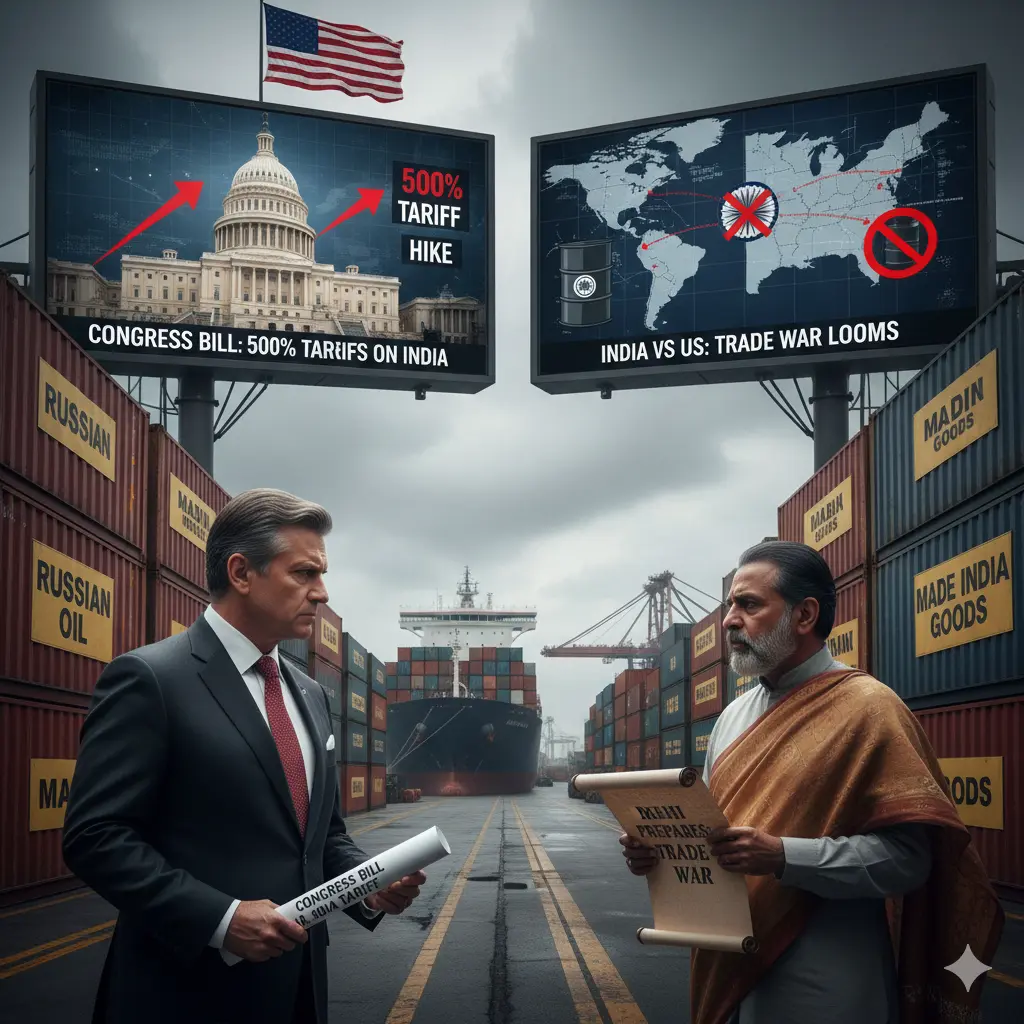 Congress Bill in the US threatens to impose 500 percent tariffs on India regarding Russian oil: Delhi is preparing to face a trade war