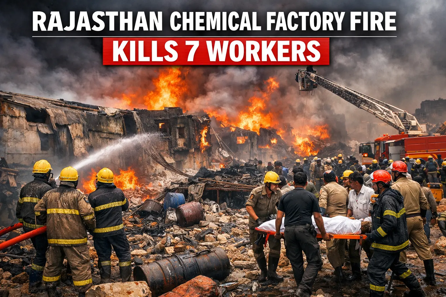 Rajasthan Chemical Factory Fire Kills 7 Workers