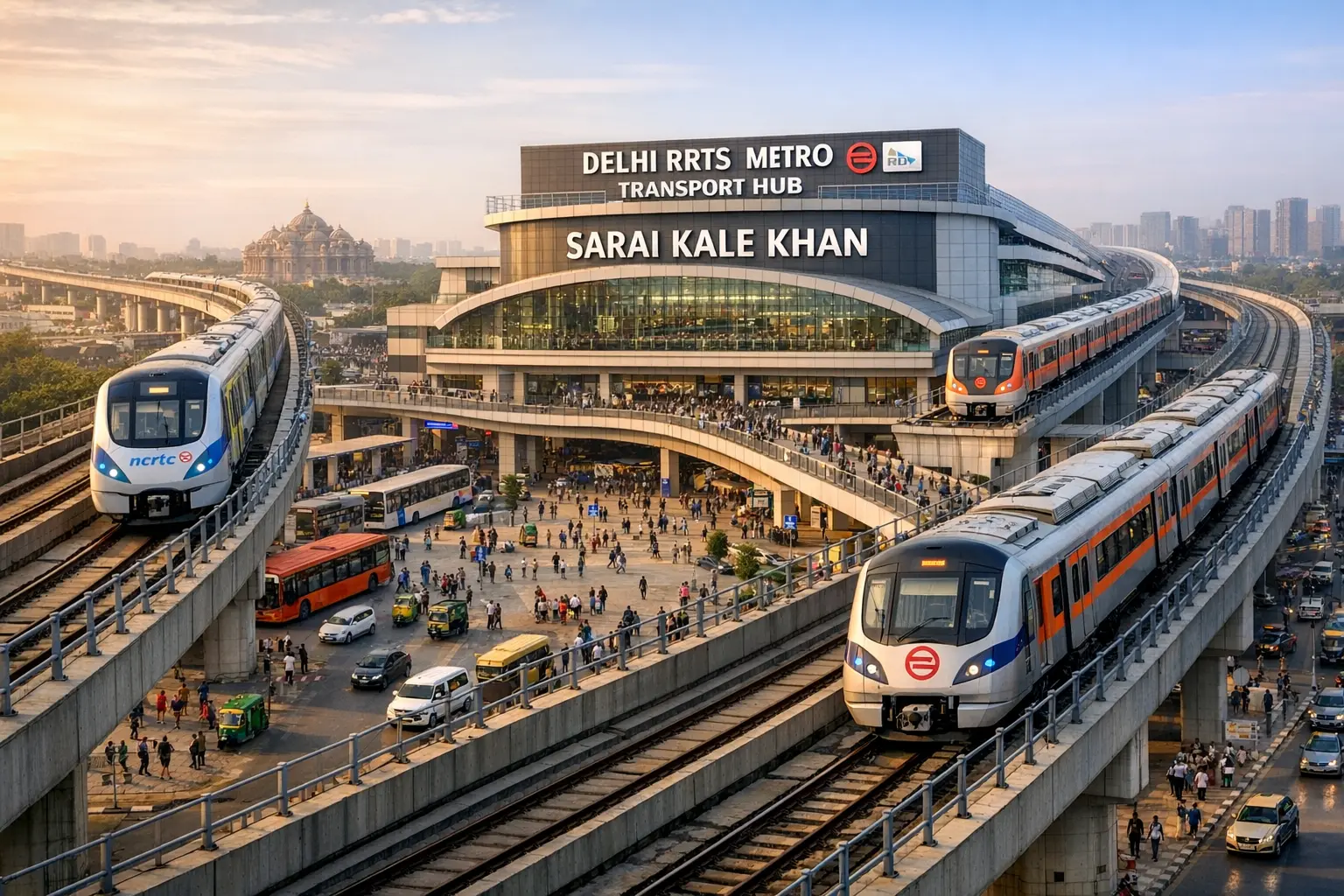 Delhi RRTS-Metro Hub: Sarai Kale Khan Leads
