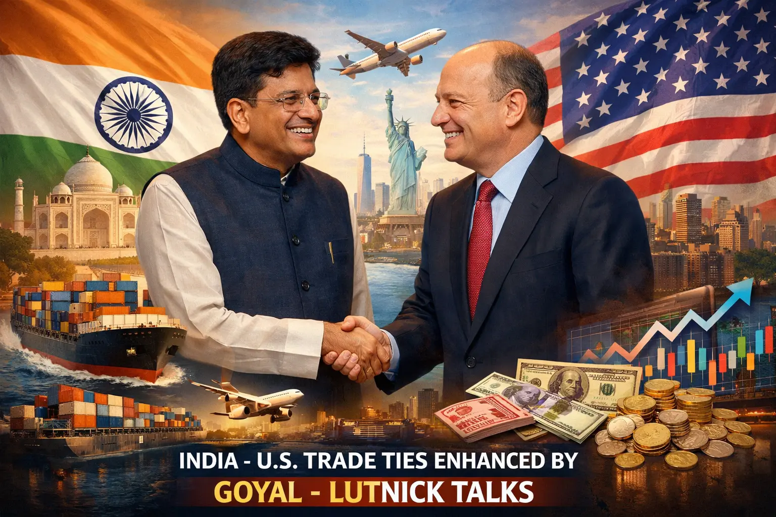 India-US trade ties have been enhanced by Goyal-Lutnick Talks.