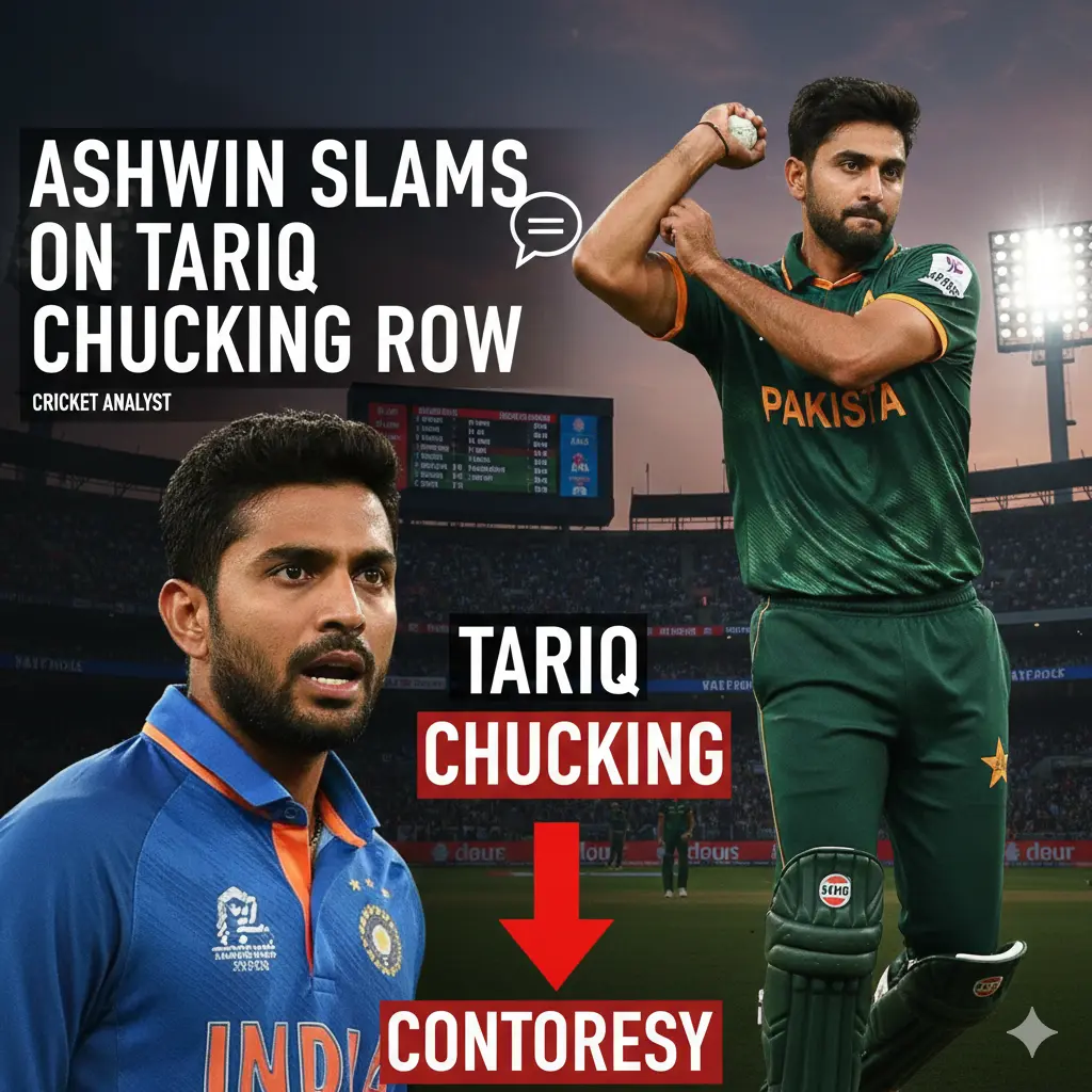 Ashwin Slams Goswami on Tariq Chucking Row.