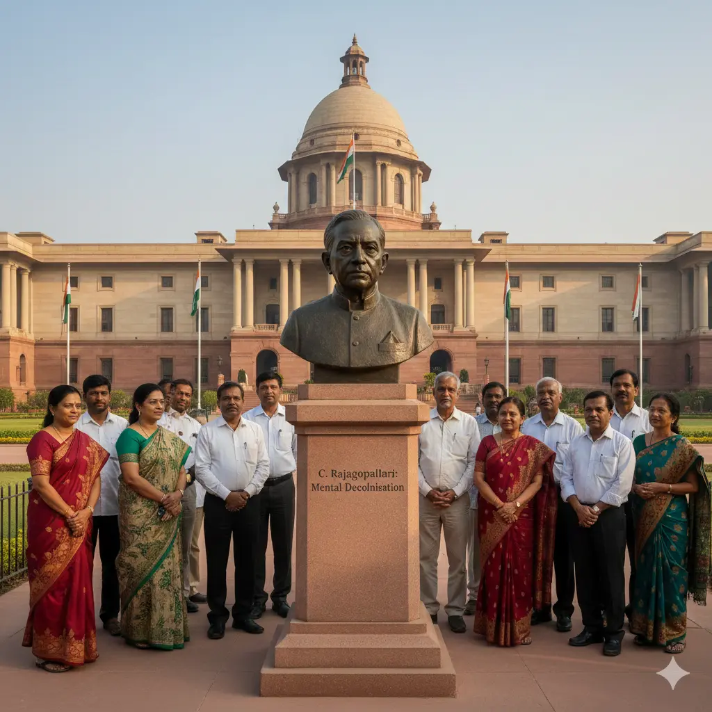 Lutyens replaced by Rajagopalachari Bust: Mental Decolonisation at Rashtrapati Bhavan.