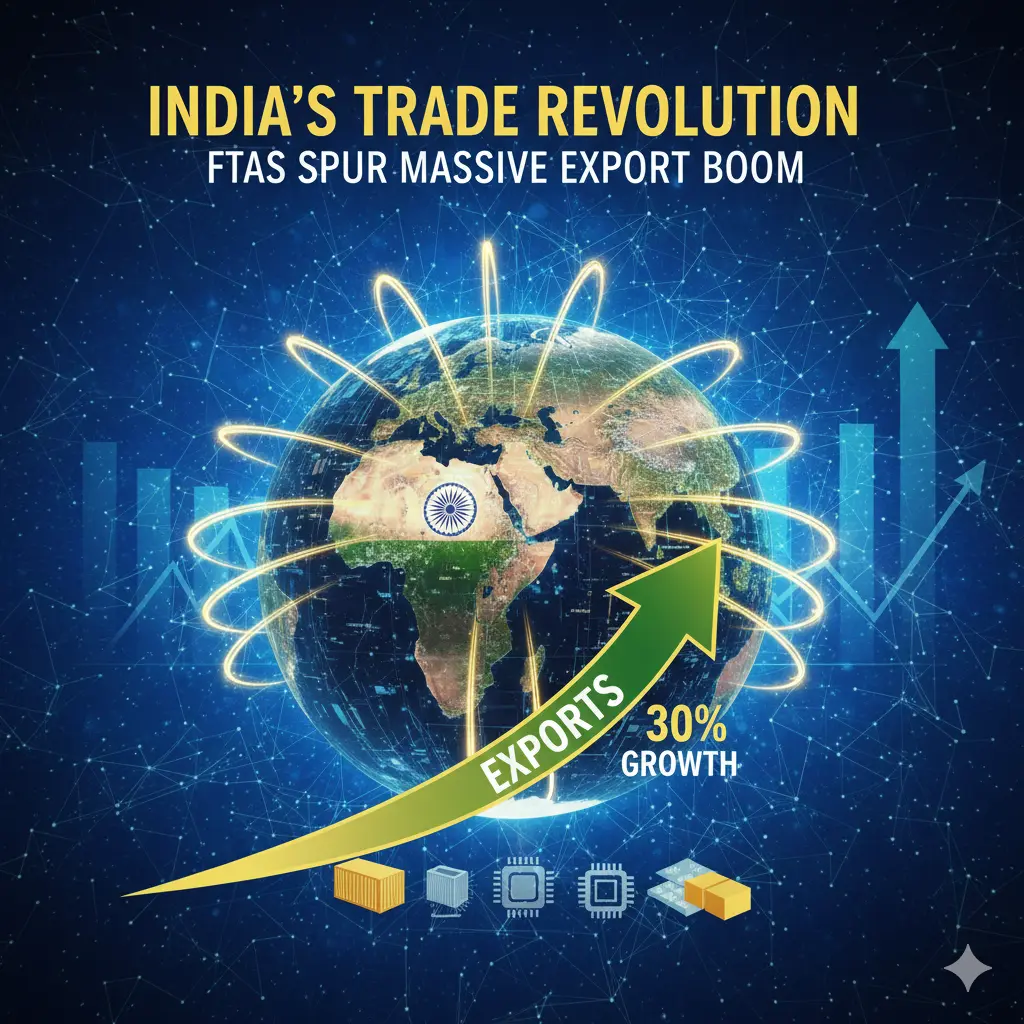India Free Trade Swivel: FTAs Spur Export boom.