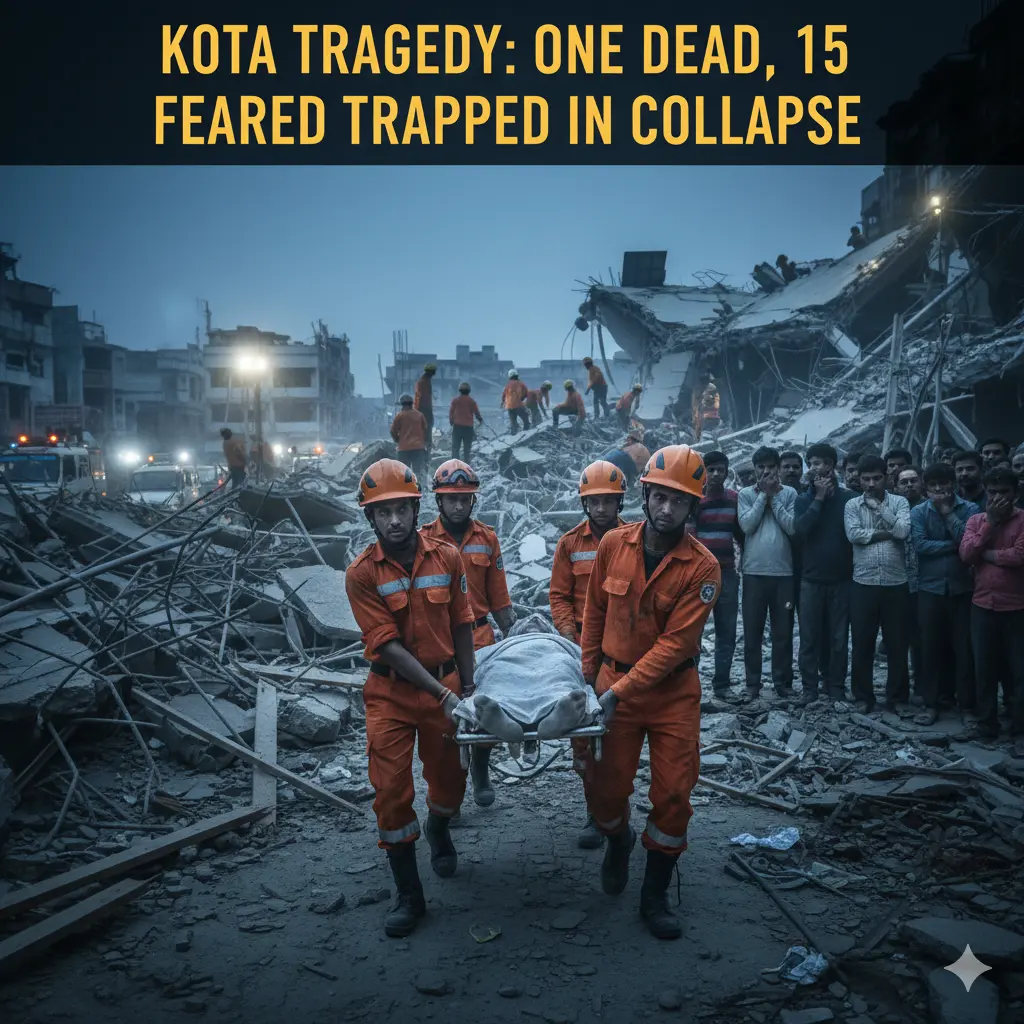 Kota Tragedy: One Dead, 15 Feared Trapped in Collapse