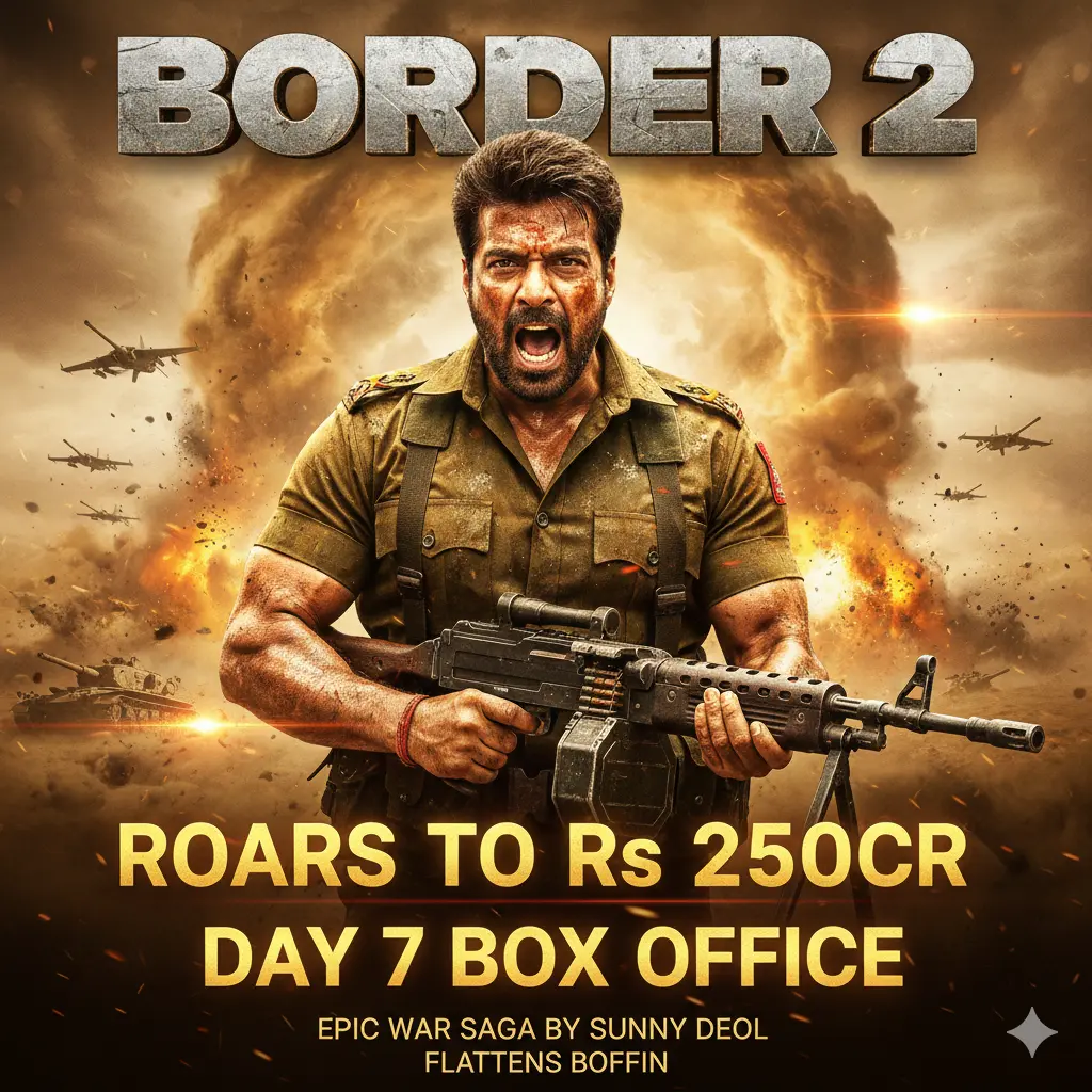 Border 2 Roars to Rs 250Cr: Epic War Saga by Sunny Deol Flattens Day 7 Box Office Boffin