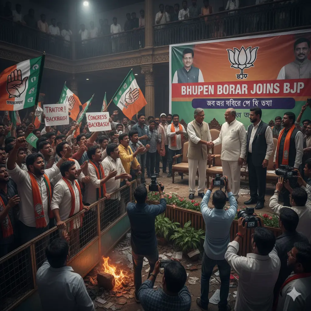 Bhupen Borah defects to BJP: Assam congress Backlash.