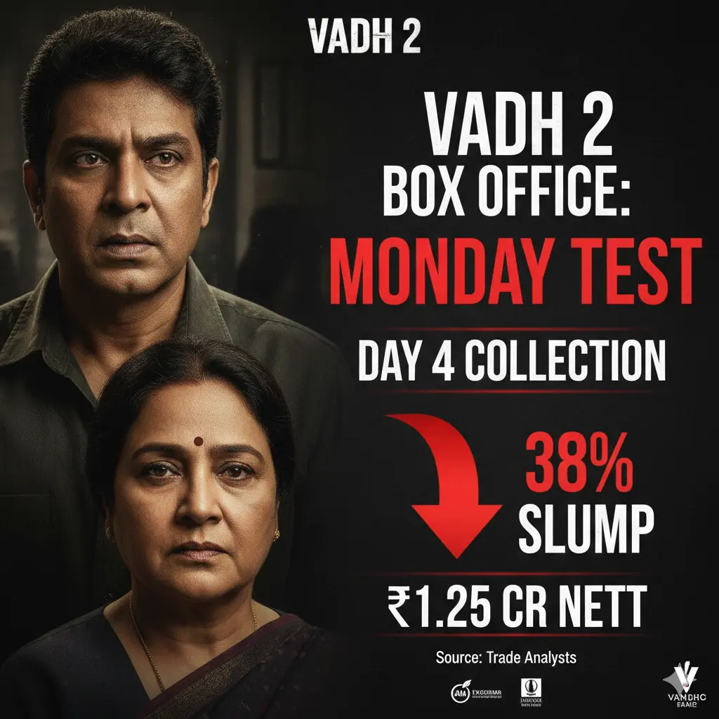 Vadh 2 Day 4 Box Office: Monday Test With 38% Slump.