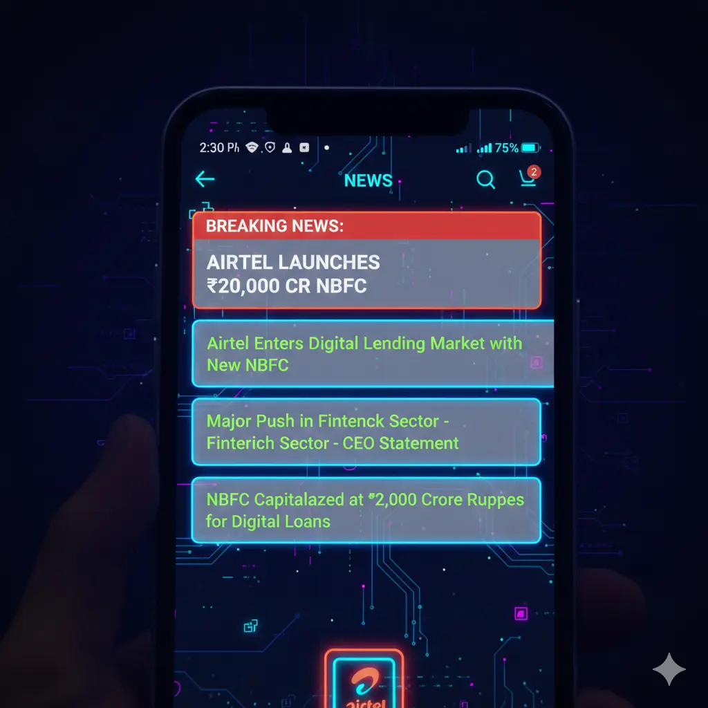 Airtel Introduces 20- thousand-cr NBFC on Digital Lending push