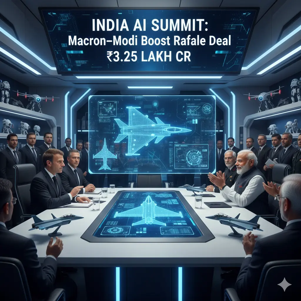India AI Summit: Macron–Modi Boost Rafale Deal ₹3.25 Lakh Cr