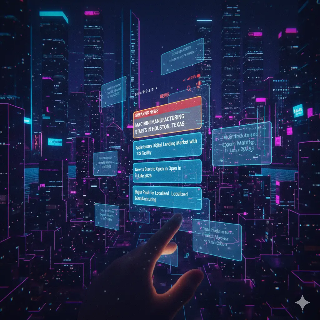 Mac Mini manufacturing starts in Houston Texas Later 2026.