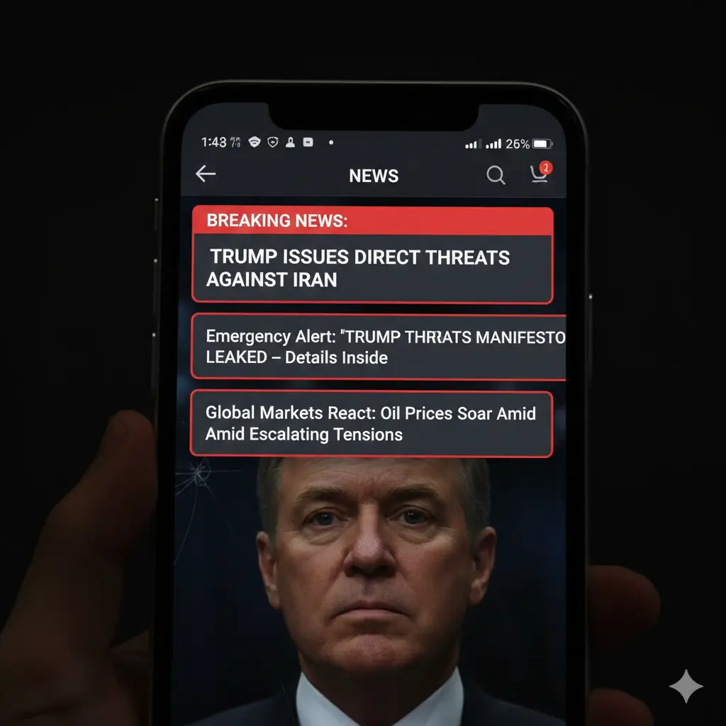 Trump Threats: Iran Phone Alerts: Trump Threats manifesto