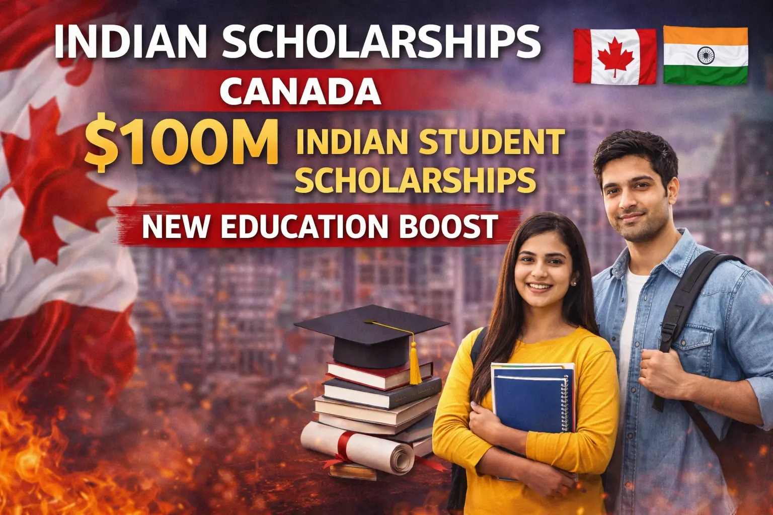 Indian Scholarships: Canada $100M Indian Student Scholarships: New Education Boost.