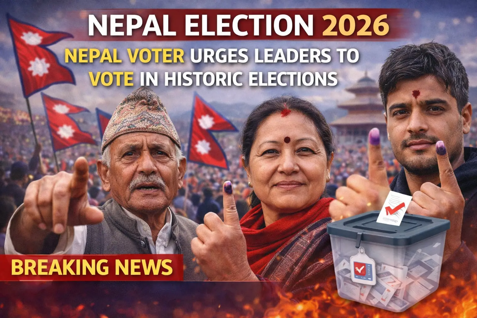 Nepal Election 2026: Nepal Voter Urges Leaders to vote in historic elections.
