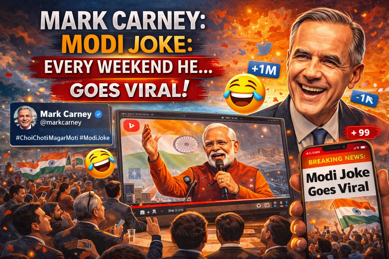 Mark Carney: Modi Joke: Every Weekend He... Goes Viral