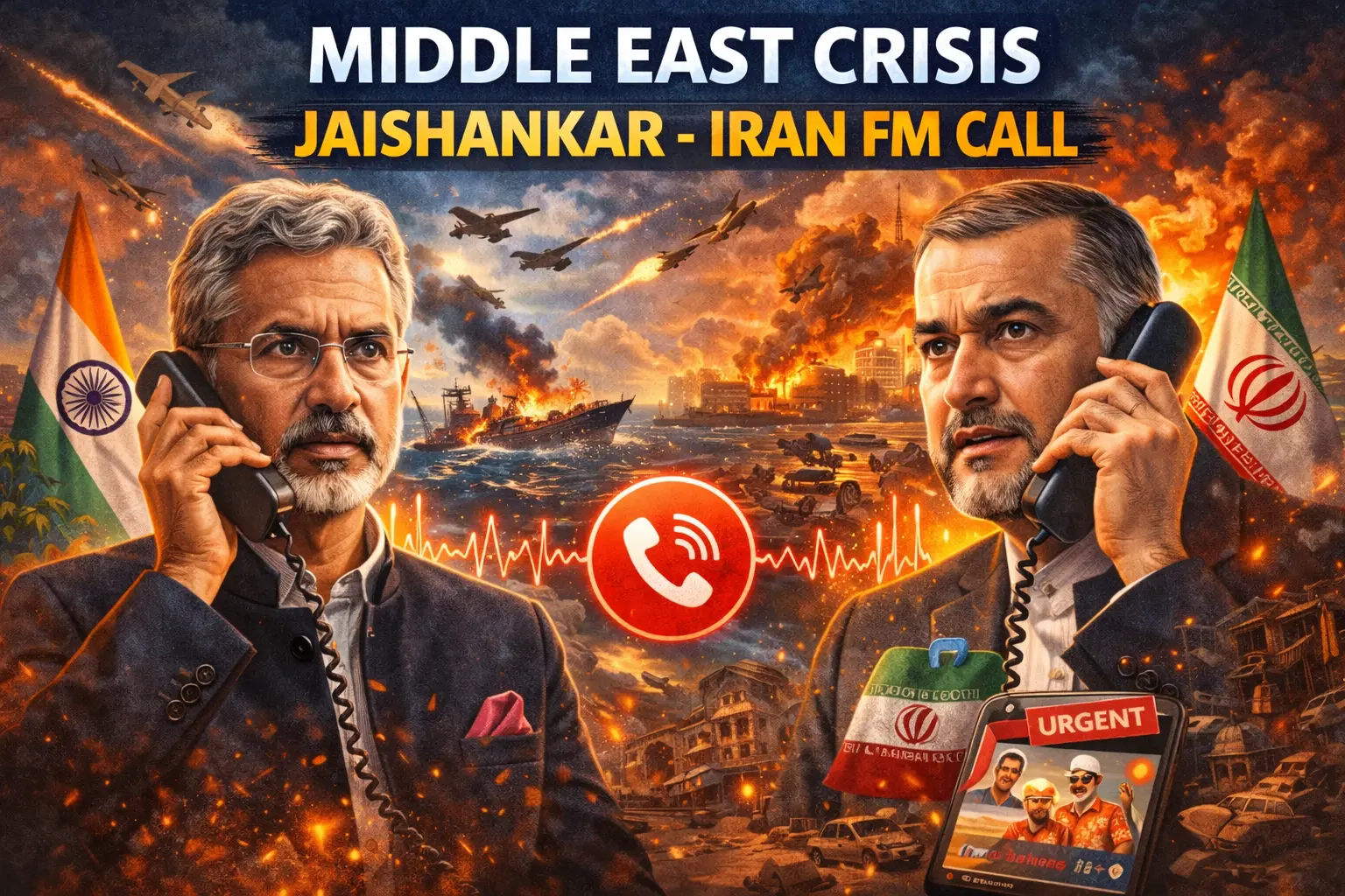 Middle East Crisis Jaishankar- Iran FM Call.
