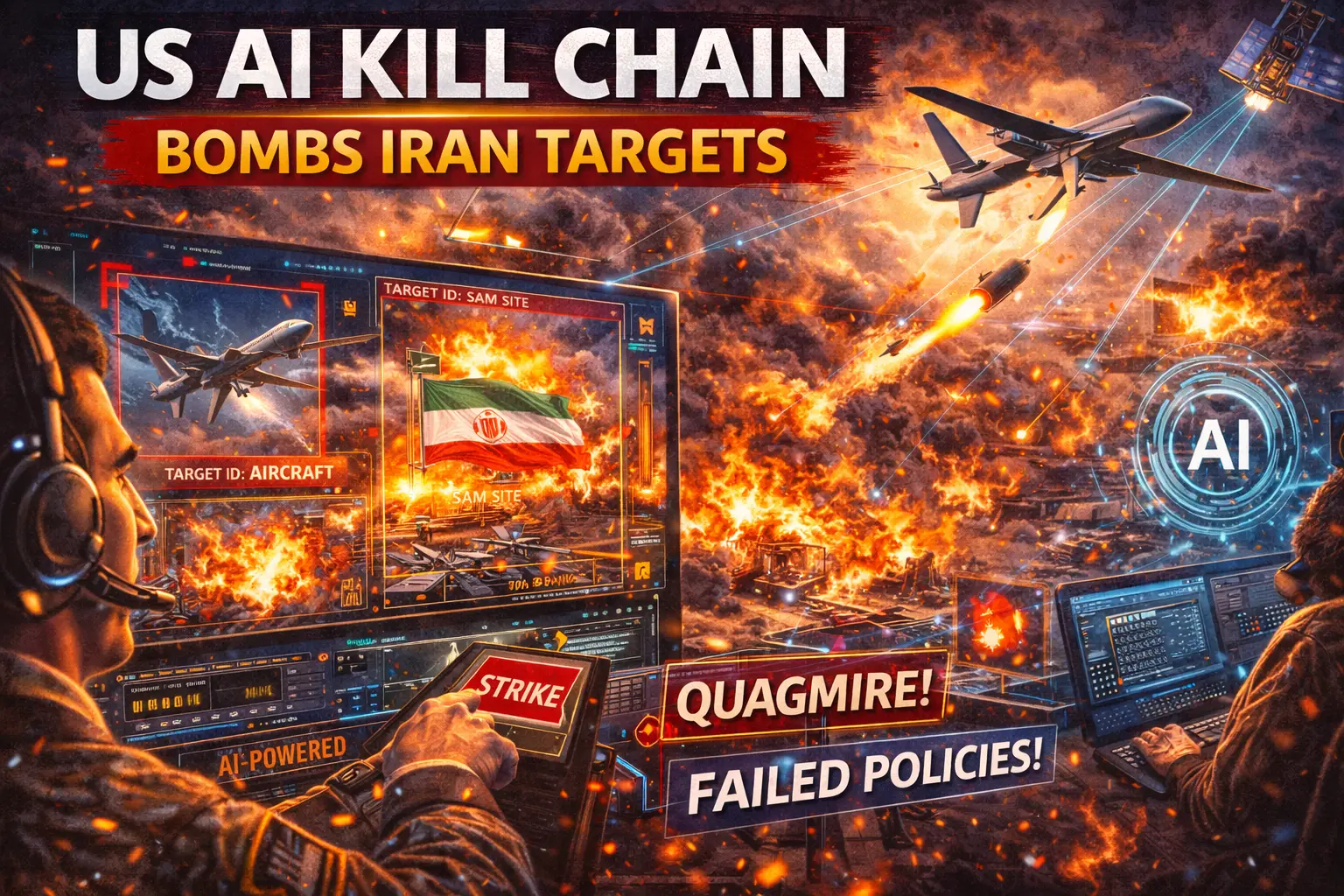 US AI Kill Chain Bombs Iran Targets.