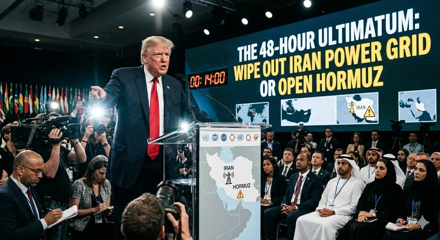 The 48 Hour Ultimatum by Trump: Wipe out Iran Power grid or open Hormuz.