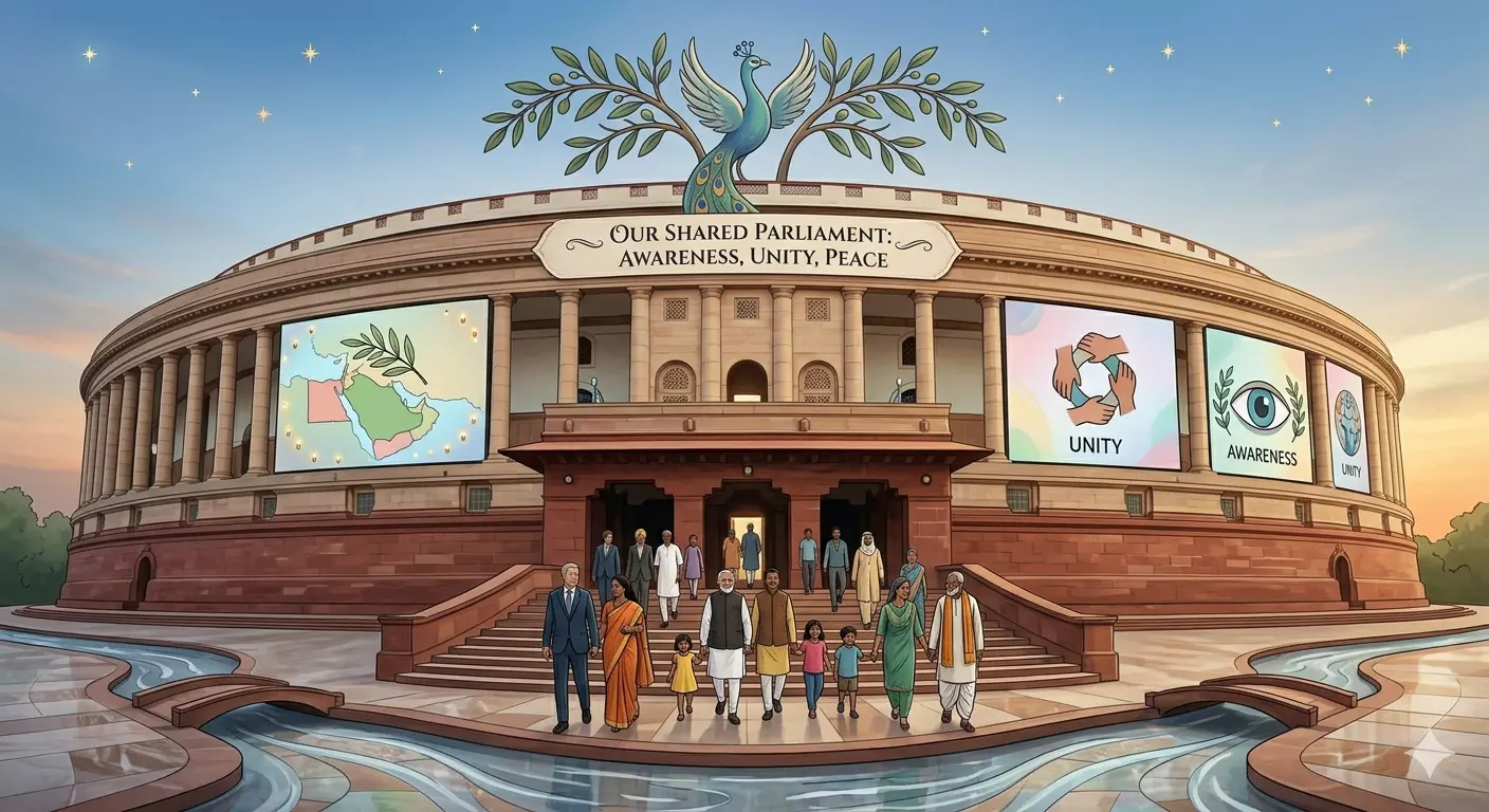 PM Modi Urges Alertness, Unity in Parliament Amid Middle East Crisis