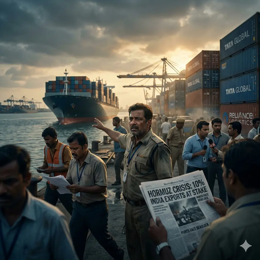 Hormuz Crisis: 10 Percent India Exports Being at Stake.