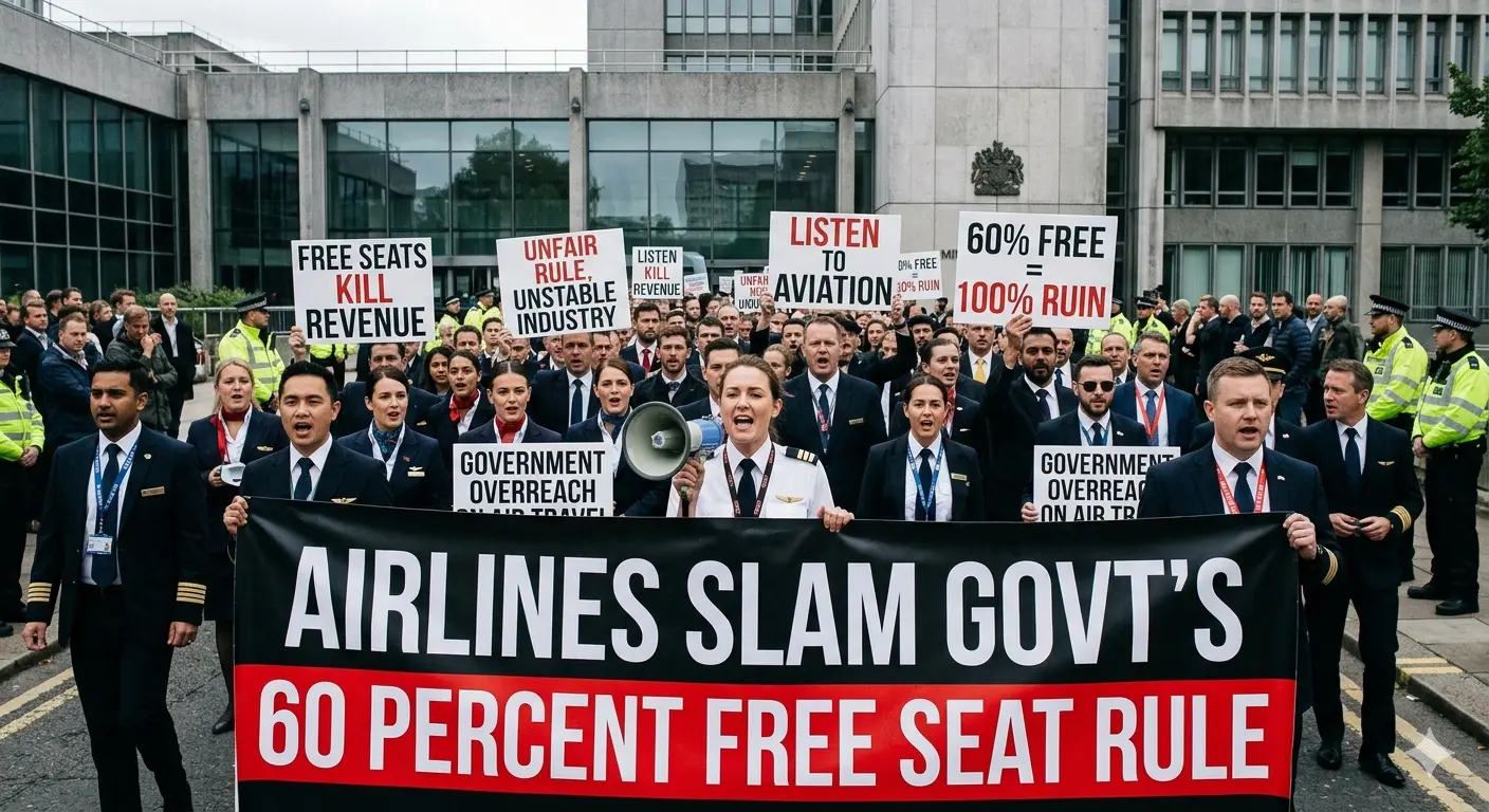Airlines Slam Govt 60 percent Free Seat Rule.