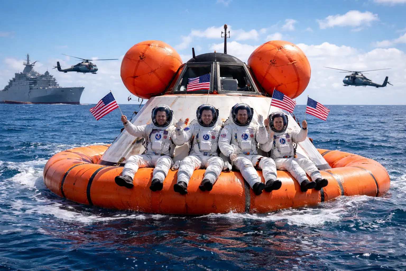 Artemis astronauts land safely in Pacific after mission