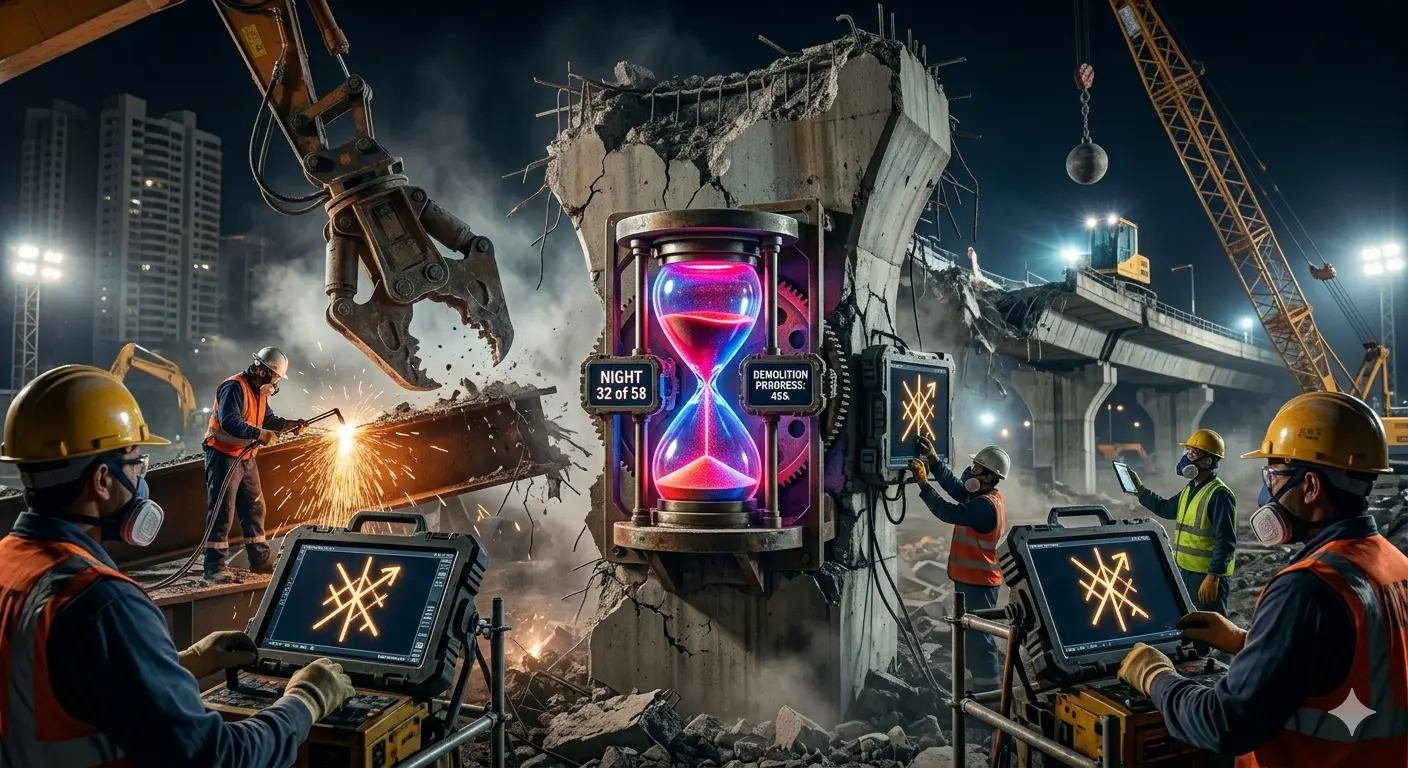 Mumbai Elphinstone Bridge Demolition 58 Nights, 8 Up Close.