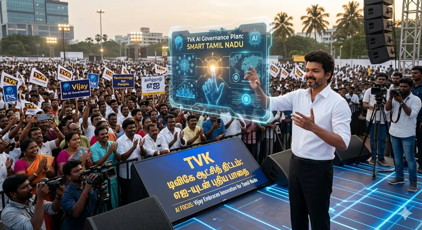 Vijay Embraces AI Focus as TVK Unveils Governance Plan Before Tamil Nadu Elections