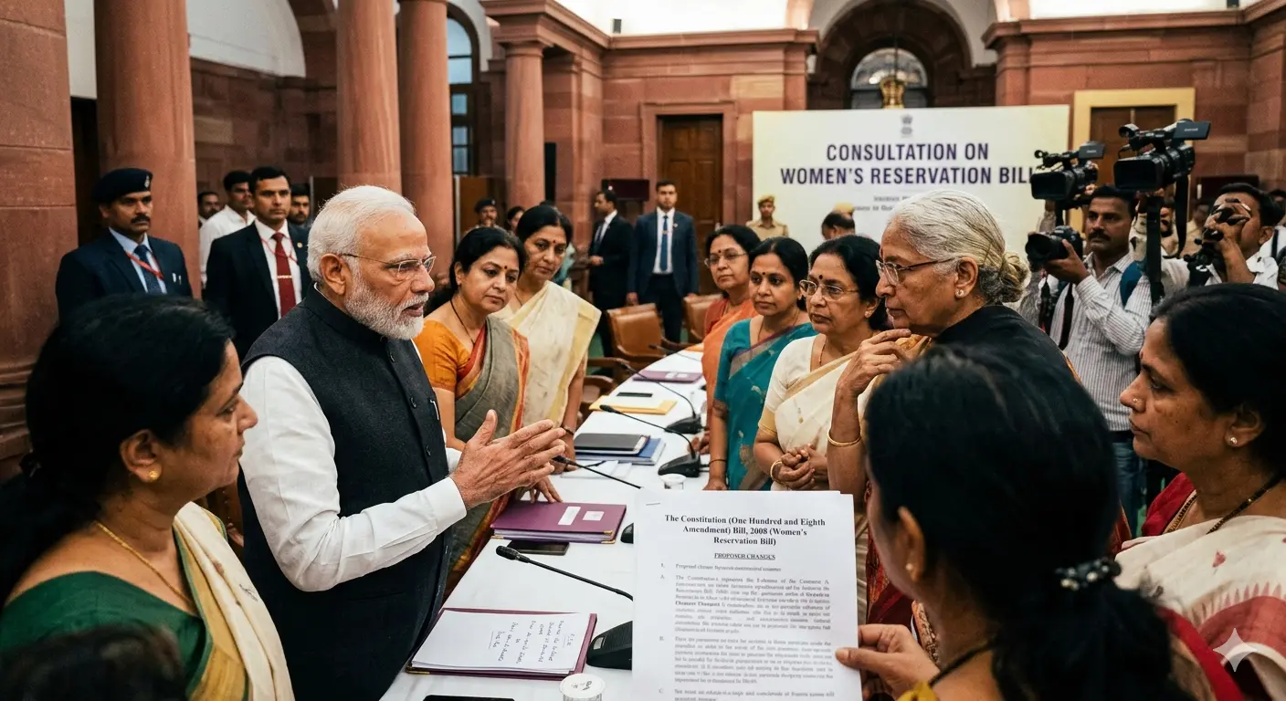 Modi Seeks Agreement on Changes to Women s Bill