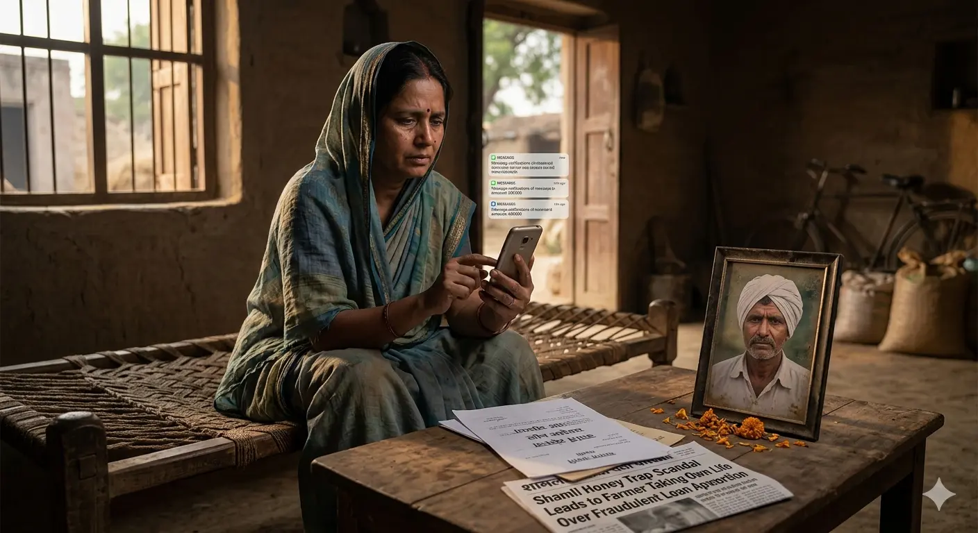 Shamli Honey Trap Scandal Leads to Farmer Taking Own Life Over Fraudulent Loan App Extortion